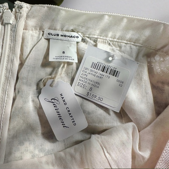 NWT Club Monaco Ivory Scalloped Lace ‘Jayne’ Mini Skirt Size 8 - Picture 5 of 14